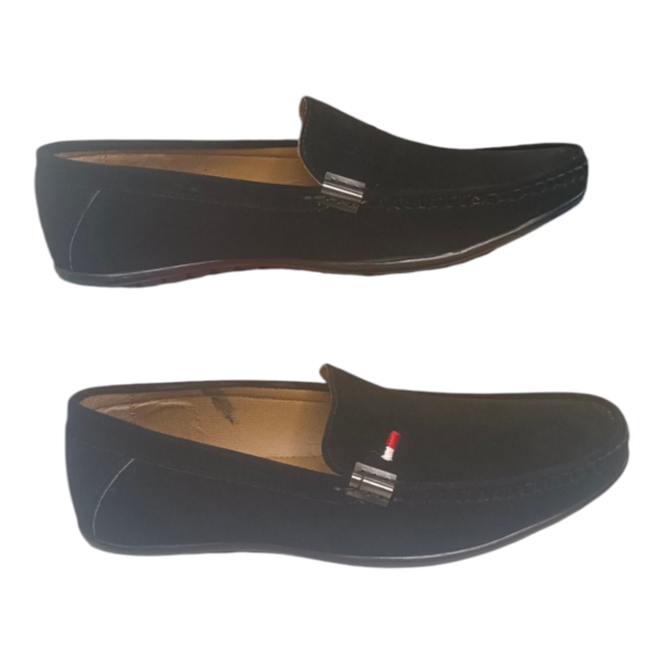 Loafer Shoes Black Velvet - Image 2