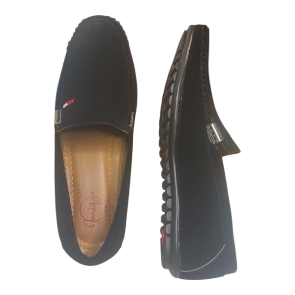 Loafer Shoes Black Velvet - Image 5