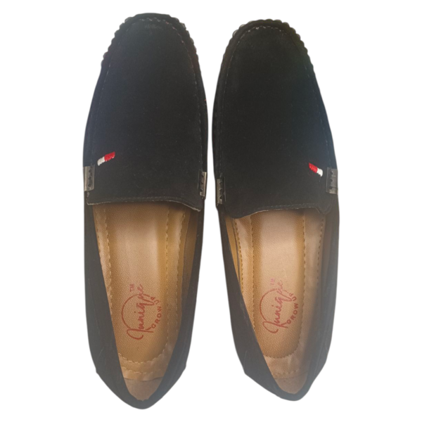 Loafer Shoes Black Velvet - Image 6